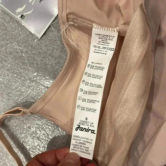 [S]Janira Corset-Up  Esbelta 914 Dune Camisole with Side Support - Picture 6 of 10